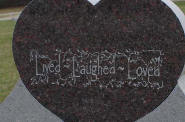 Garden stone example