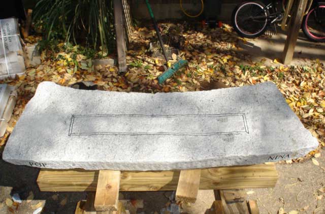 Garden stone example