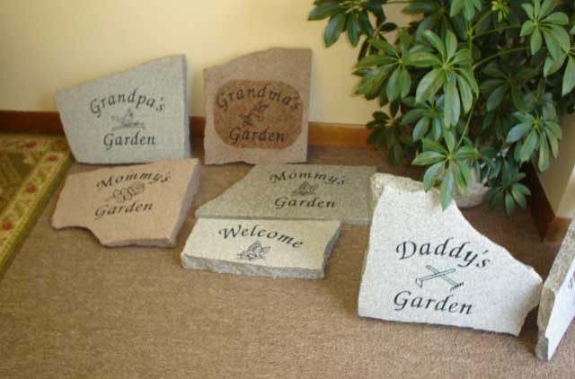 Garden stone example